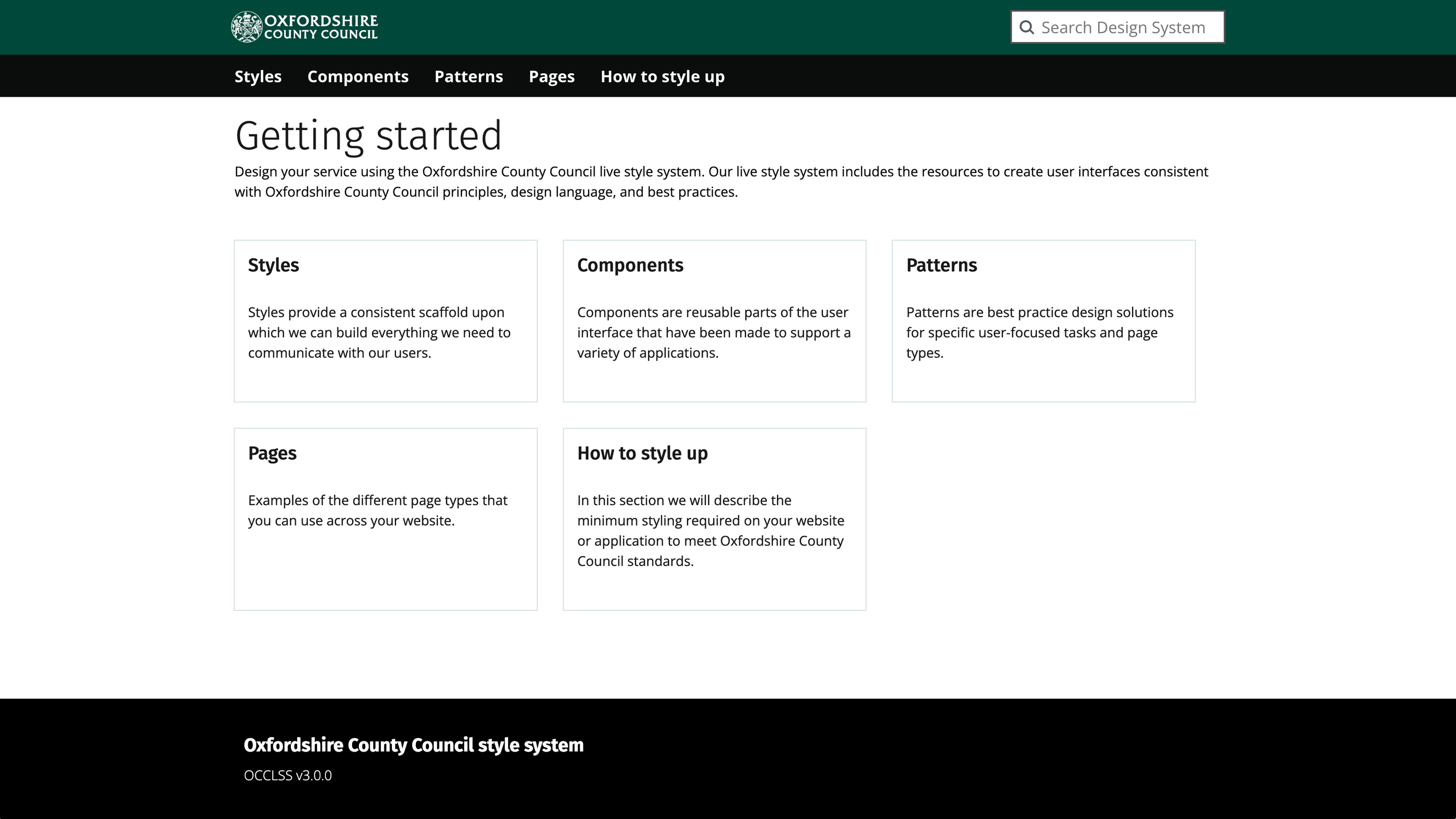 OCCLSS home page