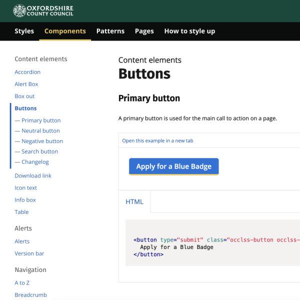 OCCLSS Doc UI